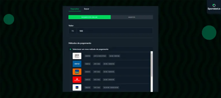 sportsbet metedo de pagamento