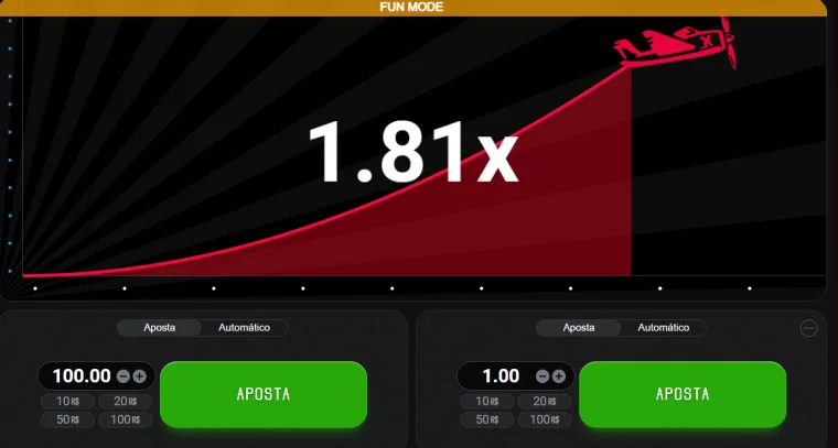 tela de jogo aviator