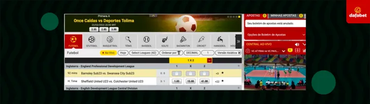 odds streaming dafabet