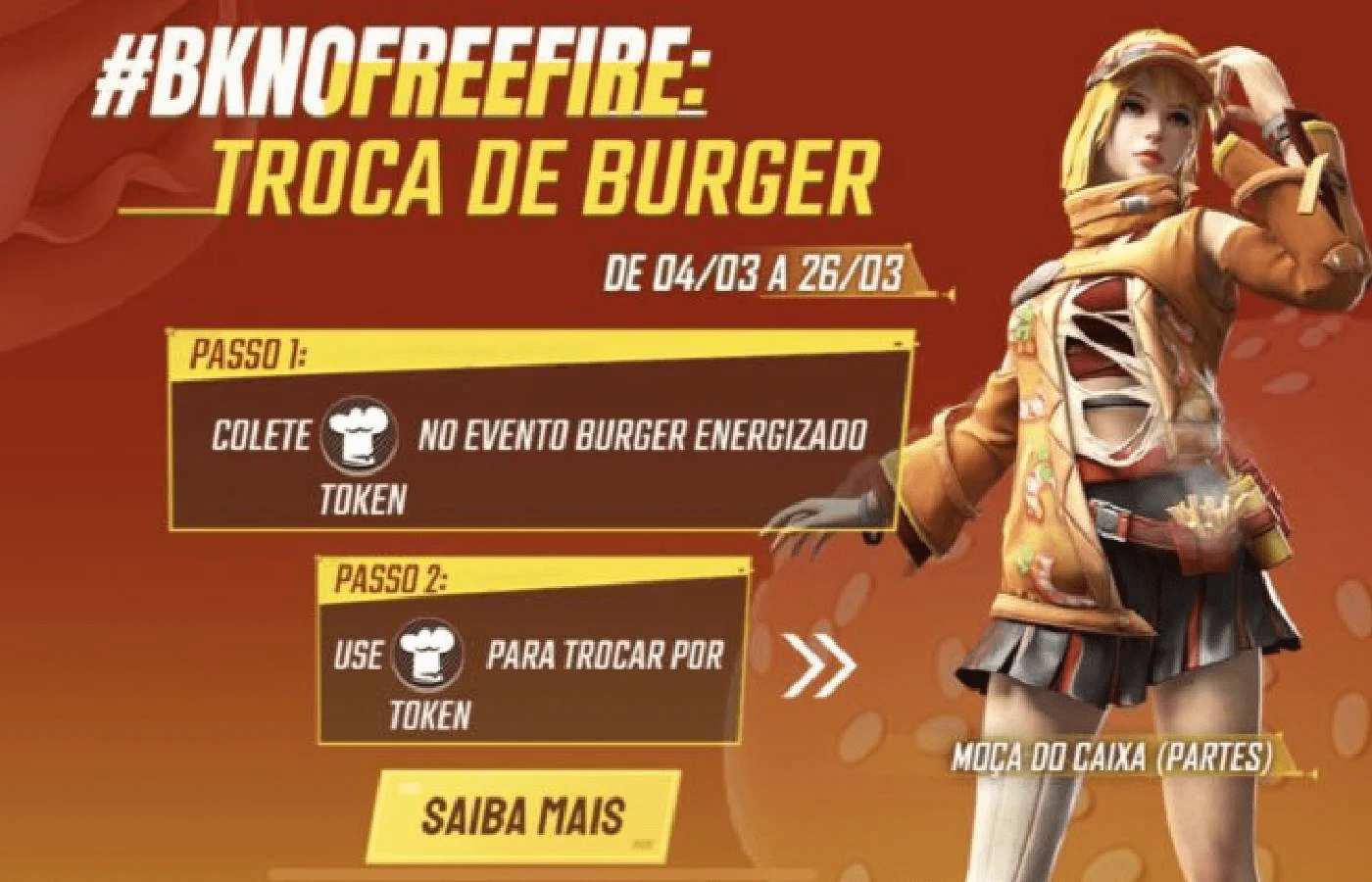 Burger King lança combo Free Fire e amplia presença no universo