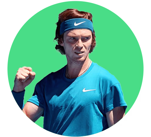 Andrey Rublev para vencer por 2x0
