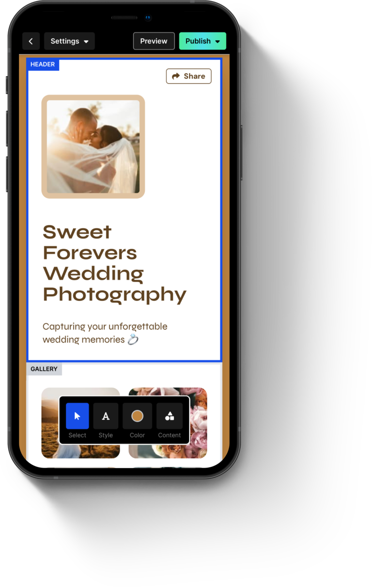 Mobile phone with Savvy site