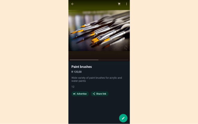 WhatsApp cart functionality