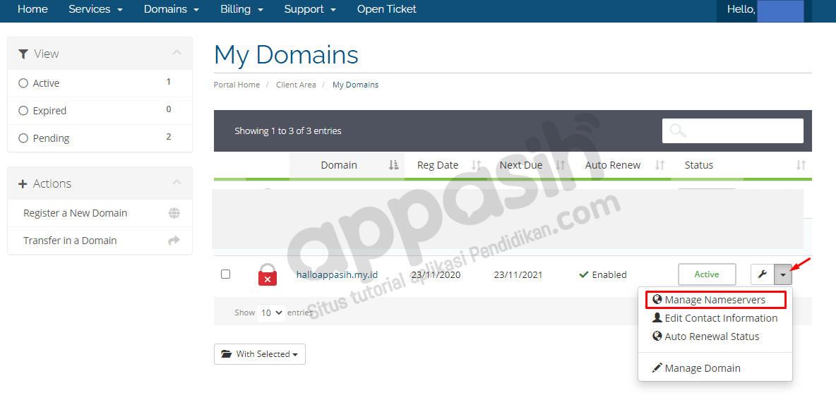 Menghubungkan domain ke VPS Google Cloud