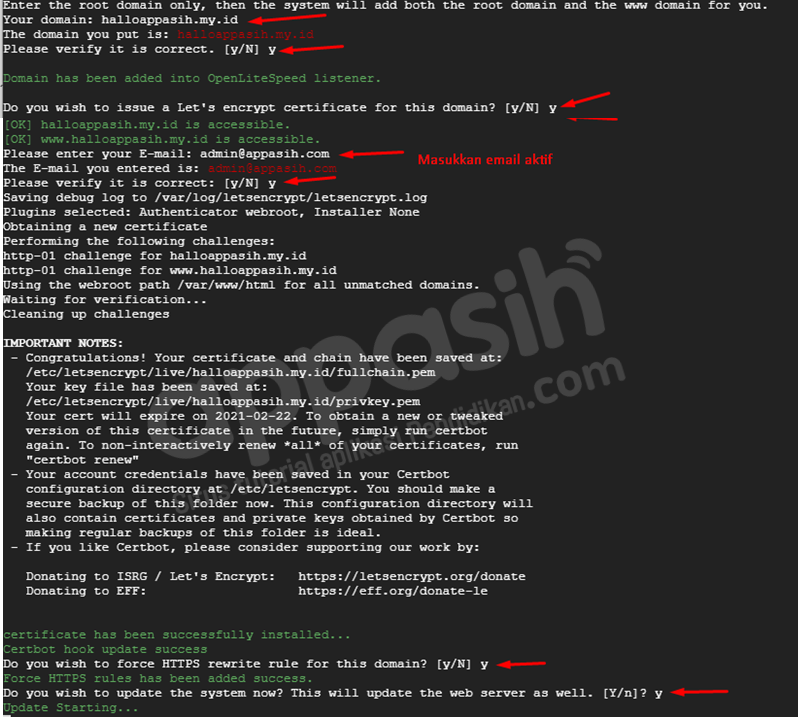 Menghubungkan domain ke VPS Google Cloud
