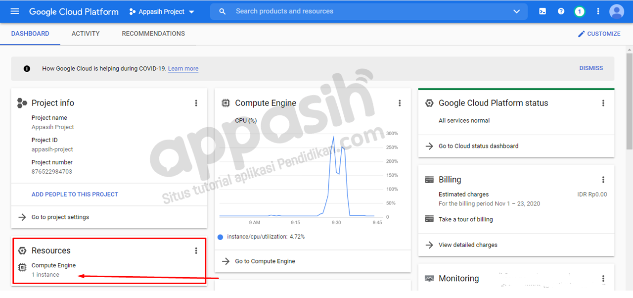 Menghubungkan domain ke VPS Google Cloud