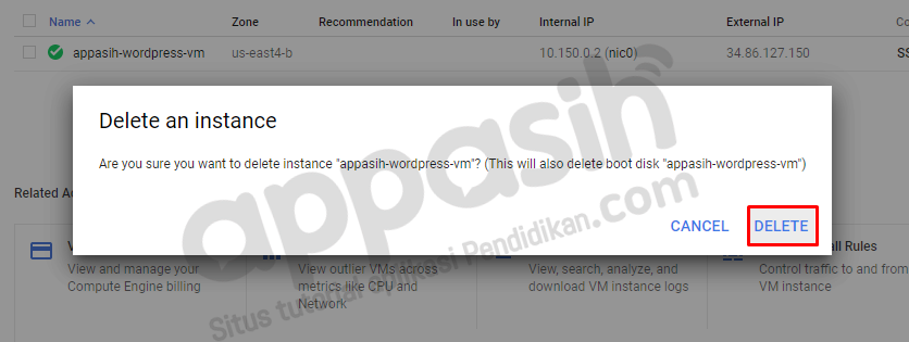Menghubungkan domain ke VPS Google Cloud