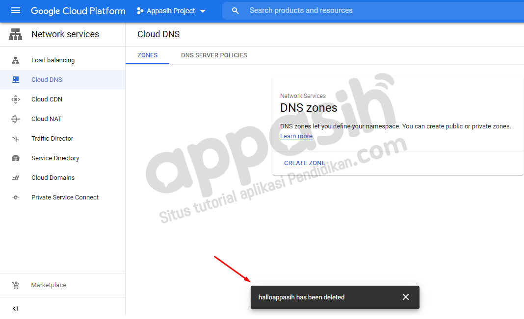 Menghubungkan domain ke VPS Google Cloud
