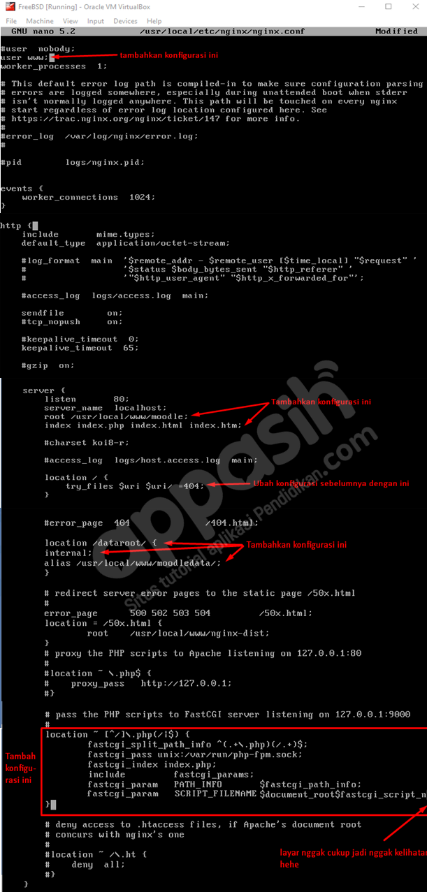 install moodle di freebsd