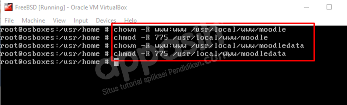 install moodle di freebsd