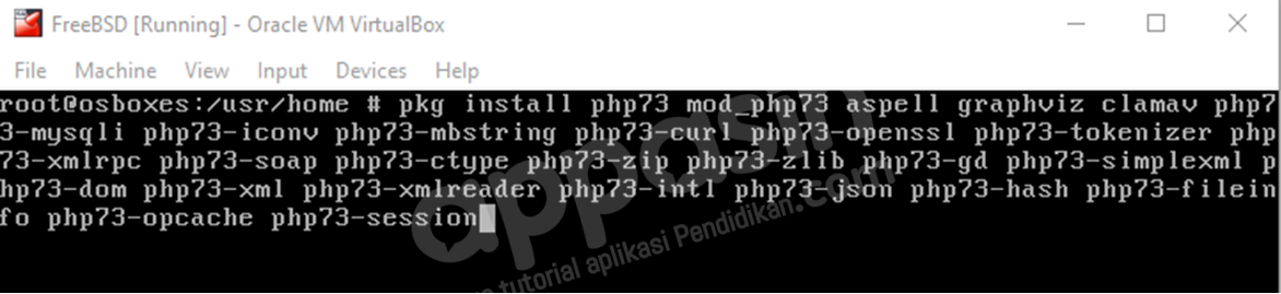 install moodle di freebsd