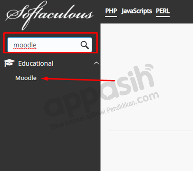 install moodle di hosting