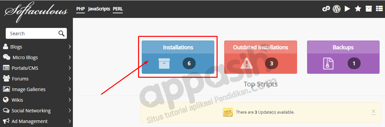 install moodle di hosting