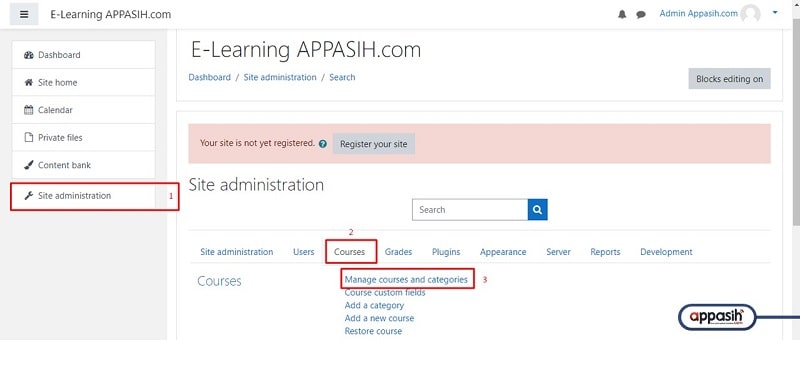 membuat kursus di moodle