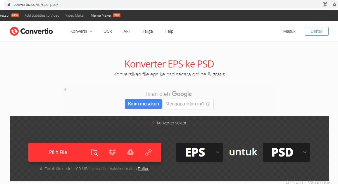 Cara Convert EPS ke PSD