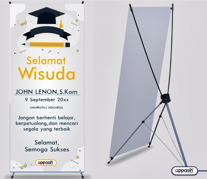 Template X Banner Wisuda