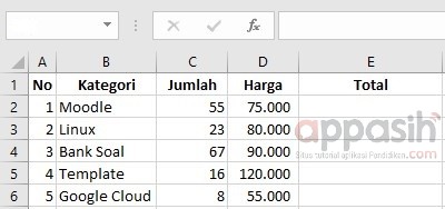 Cara Mengalikan di Excel