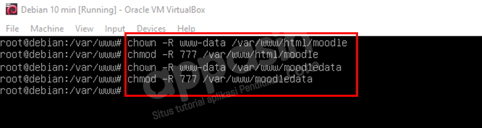 install moodle di debian