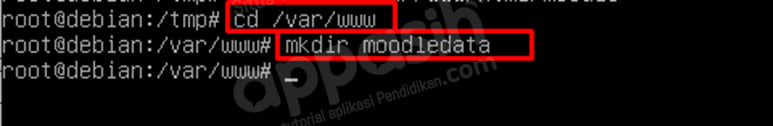 install moodle di debian