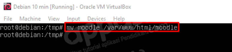 install moodle di debian
