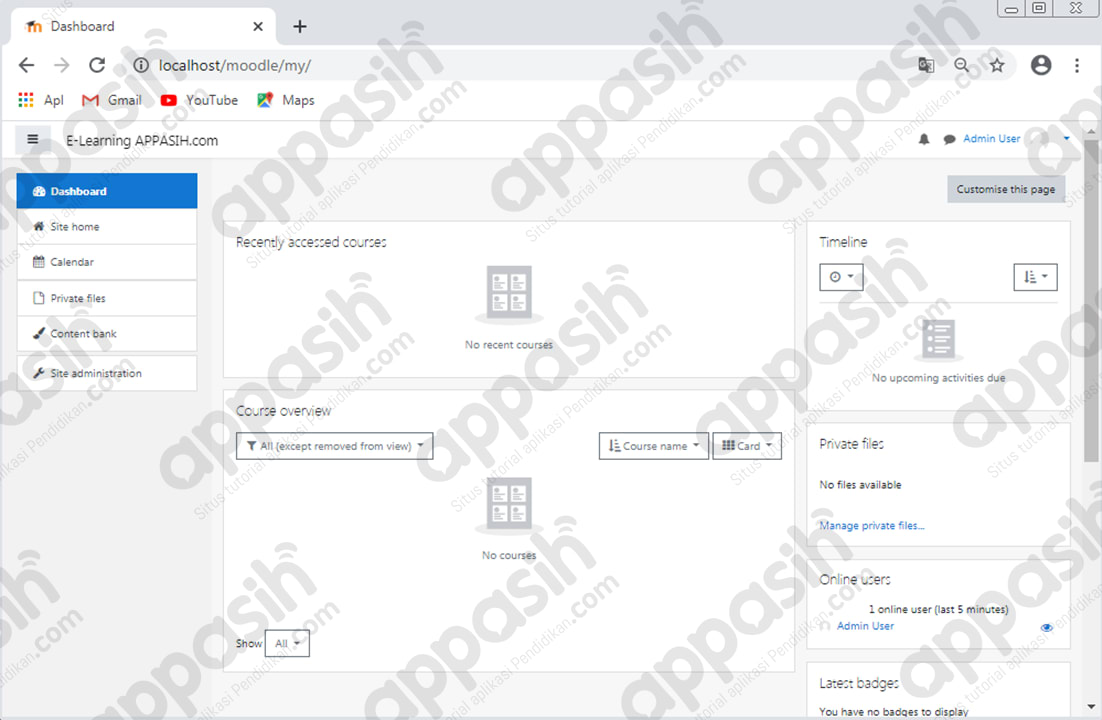 cara menginstal moodle di xampp