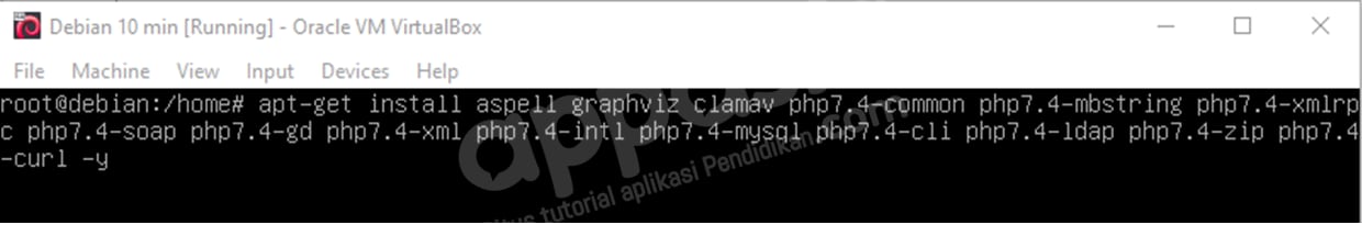 install moodle di debian