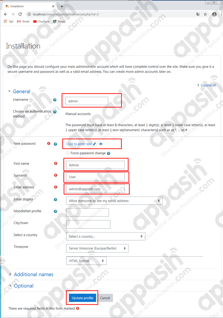 cara menginstal moodle di xampp