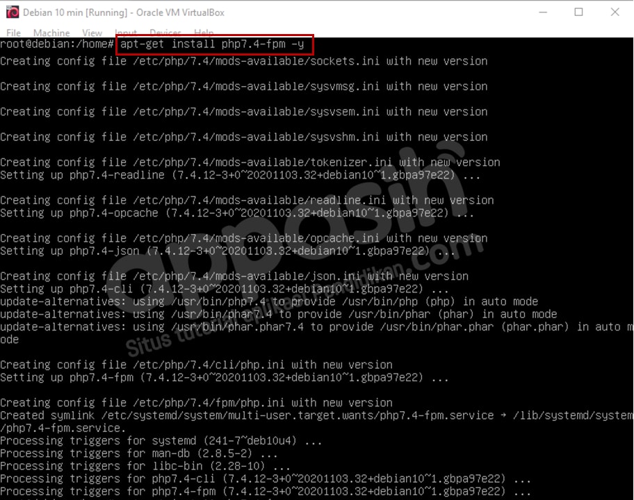 install moodle di debian