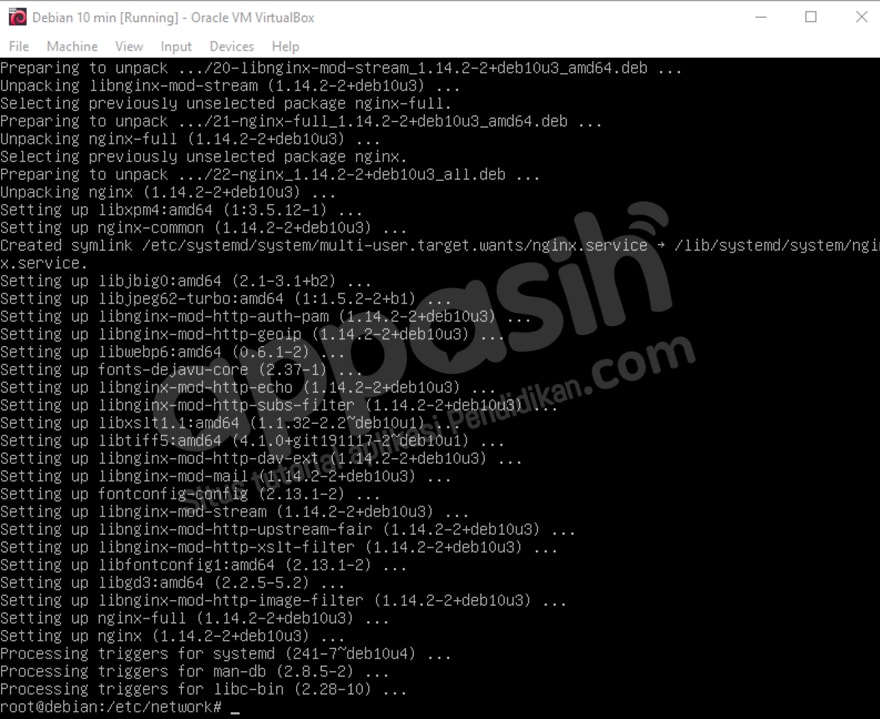 install moodle di debian