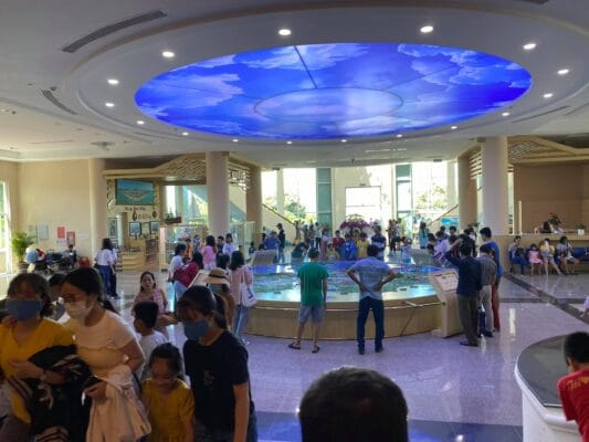 Tầng trệt của Bảo tàng có bản đồ tỉnh BR - VT