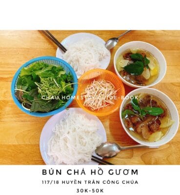 Bún chả Hồ Gươm là quán ăn sáng ở Vũng Tàu được mọi người yêu thích