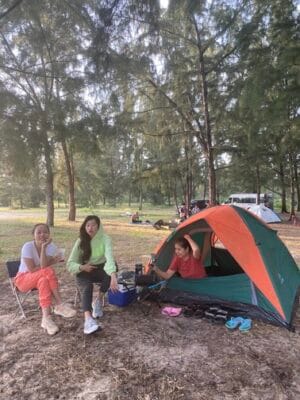 Cắm trại ở Hồ Cốc