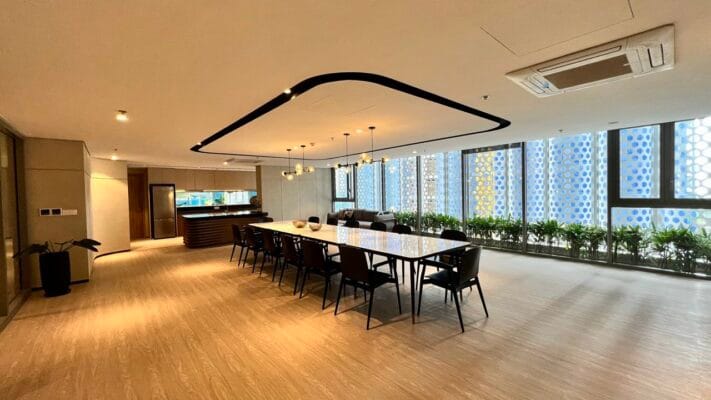 Phòng tiệc có trang bị bếp