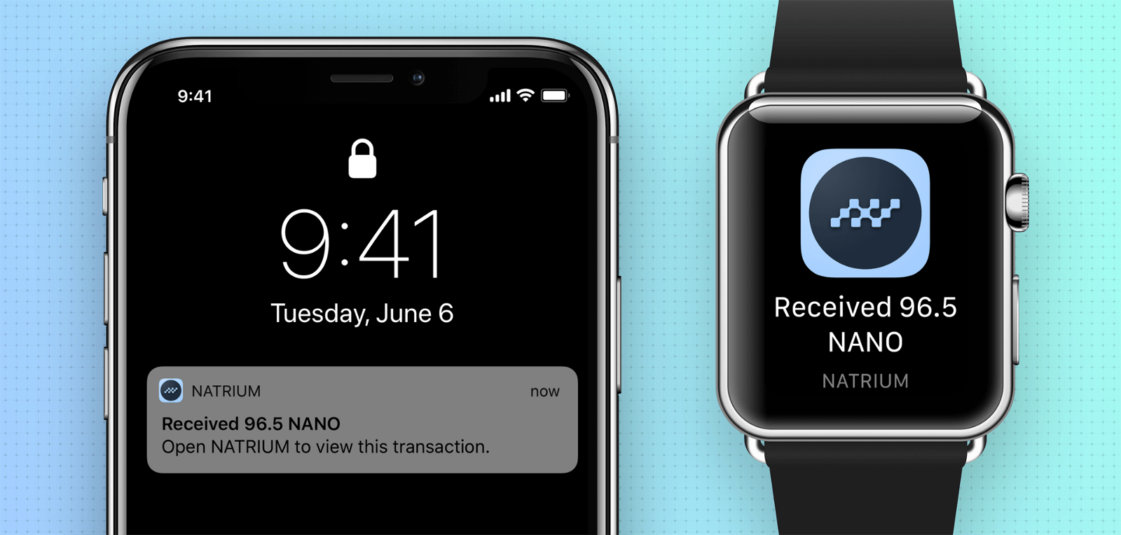 Get notifications when you receive Nano, under a second