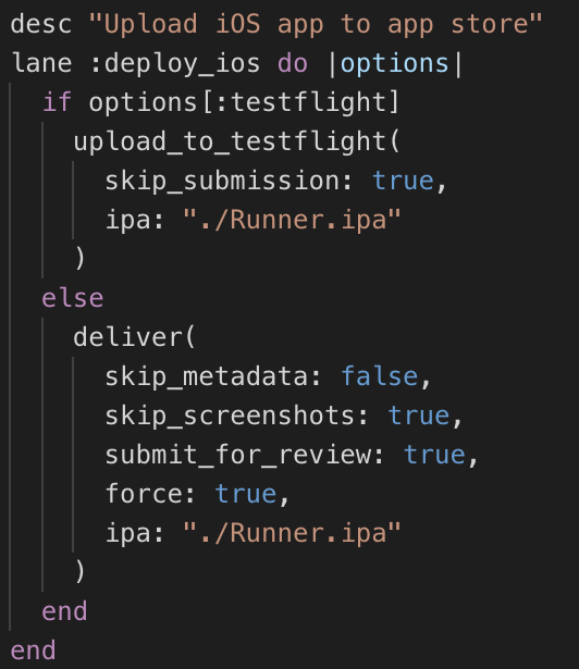 deploy_ios lane