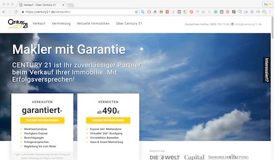 Century 21, verkaufen