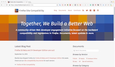 Firefox Site Compability
