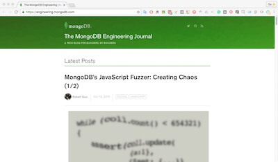 The Mongodb Engineering Journal