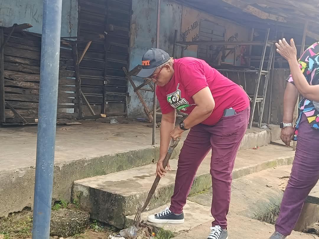 Sweeping a market frontage