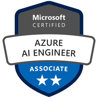 Microsoft Certified Azure AI Engineer Associate badge
