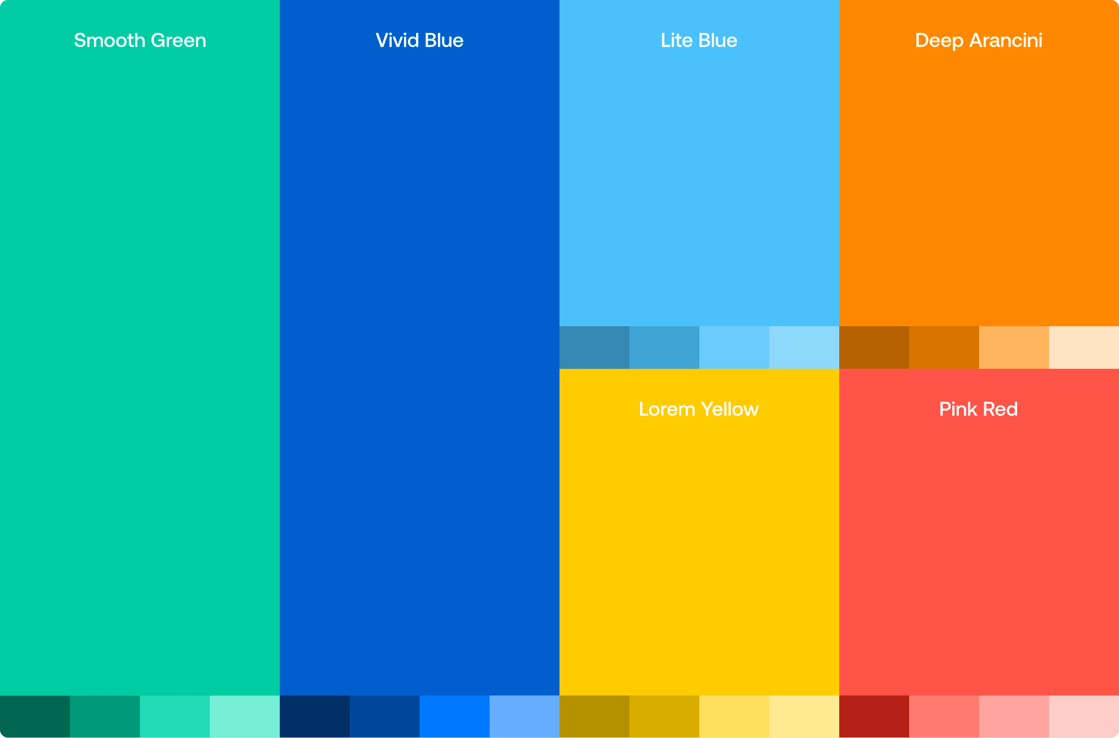 Vericardia color palette