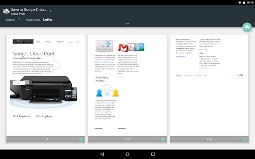 Cloud Print Android App