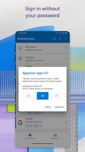 Microsoft Authenticator Android App