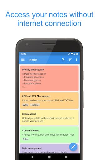 Private Notepad - notes and lists Android App