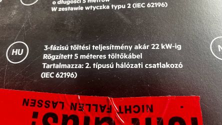 AEG Wallbox WB 22 FI Elektromos autó töltő szett 5m 22kW 