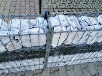 Gabion kőkerítés, támfal, kerítés építés, vadháló, drótfonat