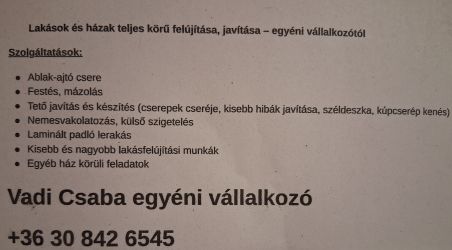 Lakások és házak teljes körű felújítása, javítása