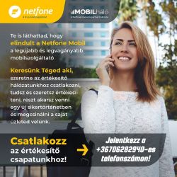 Netfone mobilcsomag értékesítő