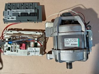 Mosógép motor és vezérlő. 