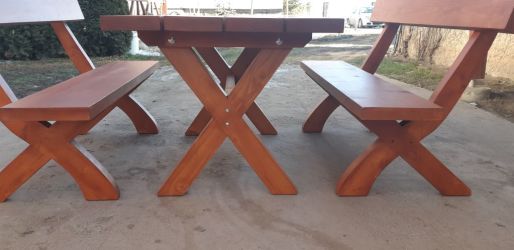 Masziv fa kerti bútor, sörpad garnitúra a gyártótól 